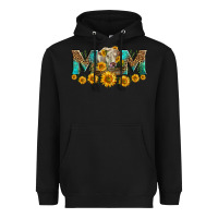 Black charolais cow mom Heavyweight Hoodie - LillyAllenDesigns