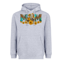 Heather Grey charolais cow mom Heavyweight Hoodie - LillyAllenDesigns