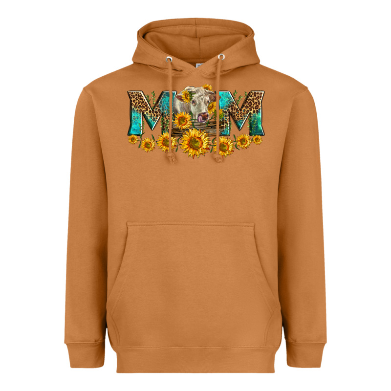 Charolais Cow Mom Heavyweight Hoodie by LillyAllenDesigns | Teevron
