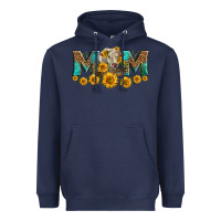 Navy charolais cow mom Heavyweight Hoodie - LillyAllenDesigns