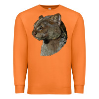 Carrot Jaguarundi Head Premium Sweatshirt - LillyAllenDesigns