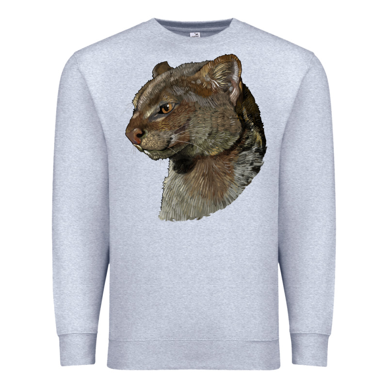 Jaguarundi Head Premium Sweatshirt by LillyAllenDesigns | Teevron