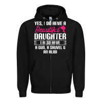 Black Father Yes I Do Have A Beautiful Daughter Zipper Hoodie - tuanDangUi
