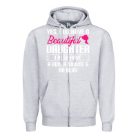 Heather Grey Father Yes I Do Have A Beautiful Daughter Zipper Hoodie - tuanDangUi