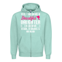 Seafoam Father Yes I Do Have A Beautiful Daughter Zipper Hoodie - tuanDangUi