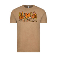 Vintage Coffee Peace Love Thanksgiving Vintage Tee - texasbilliewilder