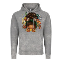 Cloud Rock american football afro messy bun Vintage Hoodie - texasbilliewilder