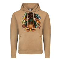 Vintage Camel american football afro messy bun Vintage Hoodie - texasbilliewilder