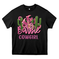 Black barbie cowgirl Heavy Core Tee - MaliasSmallBusiness