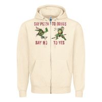 Sandshell say pizza to drugs say no to yes Zipper Hoodie - tuanDangUi