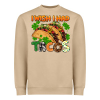 Mushroom I wish i had tacos St. Patrick's day Heavyweight Sweatshirt - FaDigitalArtStudio