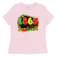 Bubblegum Pink 1865 juneteenth Ladies Tee - LillyAllenDesigns