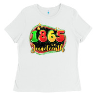 White 1865 juneteenth Ladies Tee - LillyAllenDesigns