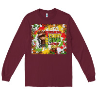 Burgundy juneteenth breaking every chain since 1865 Long Sleeve Tee - CowGirlArtShop