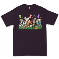 Plum easter cow Premium Tee - LillyAllenDesigns