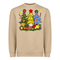 Mushroom christmas with softball trees bbs Heavyweight Sweatshirt - BundleAndBundleShop