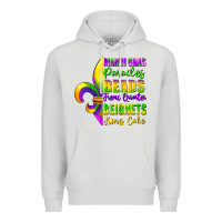 Dove Grey mardi gras parades beads french quarter beignets Premium Hoodie - FaDigitalArtStudio