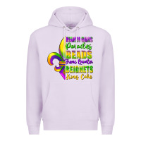 Lilac mardi gras parades beads french quarter beignets Premium Hoodie - FaDigitalArtStudio