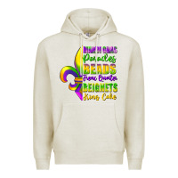Oatmeal Heather mardi gras parades beads french quarter beignets Premium Hoodie - FaDigitalArtStudio