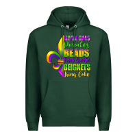 Sports Green mardi gras parades beads french quarter beignets Premium Hoodie - FaDigitalArtStudio