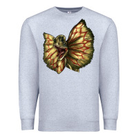 Heather Grey dilophosaurus face Premium Sweatshirt - LillyAllenDesigns