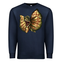 Navy dilophosaurus face Premium Sweatshirt - LillyAllenDesigns