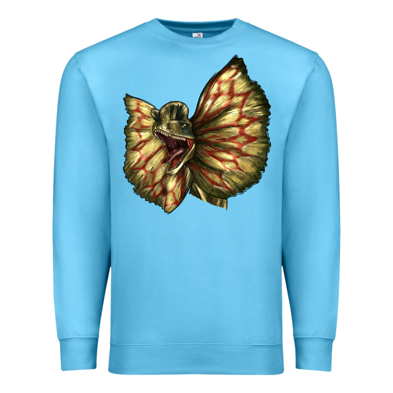 Dilophosaurus Face Premium Sweatshirt by LillyAllenDesigns | Teevron