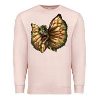 Pale Pink dilophosaurus face Premium Sweatshirt - LillyAllenDesigns