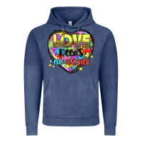 Vintage Denim Love needs no words Vintage Hoodie - NancyCooperArtShop