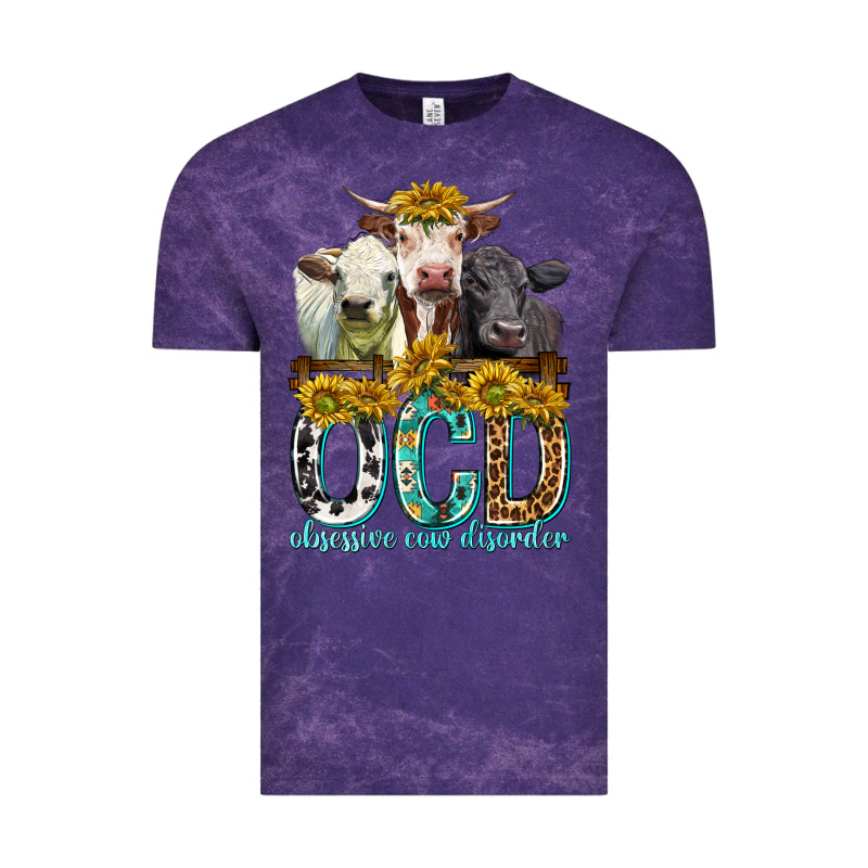 Obsessive Cow Disorder With Cows Vintage Tee by texasbilliewilder | Teevron