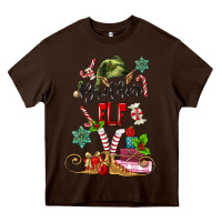 Chocolate Brown brother elf Heavy Core Tee - MaliasSmallBusiness