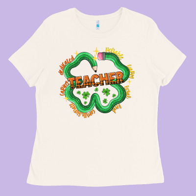 Teacher St Patricks Day Ladies Tee Designed By Lillyallendesigns