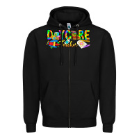 Black daycare teacher Zipper Hoodie - CowhideDigitalArt