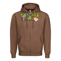 Chestnut daycare teacher Zipper Hoodie - CowhideDigitalArt
