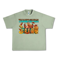 Oil Green Thanksgiving crew Urban Heavy Tee - NancyCooperArtShop
