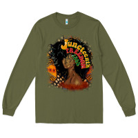 Army Green juneteenth freedom 1865 Long Sleeve Tee - CowGirlArtShop