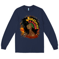 Navy juneteenth freedom 1865 Long Sleeve Tee - CowGirlArtShop