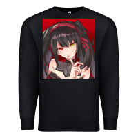 Black tokisaki kurumi Premium Sweatshirt - tuanDangUi