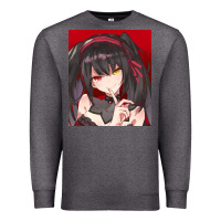Charcoal Heather tokisaki kurumi Premium Sweatshirt - tuanDangUi