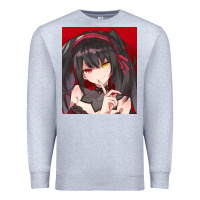 Heather Grey tokisaki kurumi Premium Sweatshirt - tuanDangUi