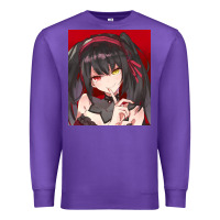 Purple tokisaki kurumi Premium Sweatshirt - tuanDangUi