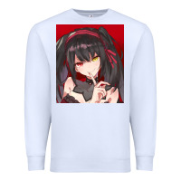 White tokisaki kurumi Premium Sweatshirt - tuanDangUi