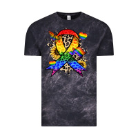 Cloud Black Pride ribbon Vintage Tee - NancyCooperArtShop