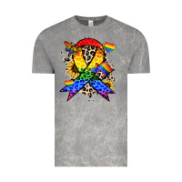 Cloud Rock Pride ribbon Vintage Tee - NancyCooperArtShop
