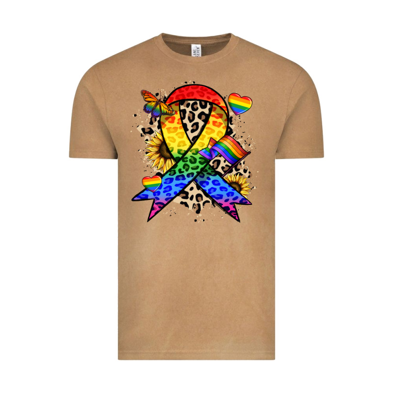 Pride Ribbon Vintage Tee by NancyCooperArtShop | Teevron