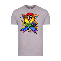Vintage Zinc Pride ribbon Vintage Tee - NancyCooperArtShop