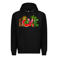 Black love watermelon Premium Hoodie - RanaPortraitStore