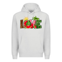 Dove Grey love watermelon Premium Hoodie - RanaPortraitStore