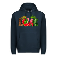 Navy love watermelon Premium Hoodie - RanaPortraitStore