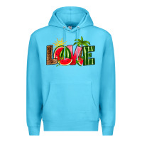 Ocean Blue love watermelon Premium Hoodie - RanaPortraitStore